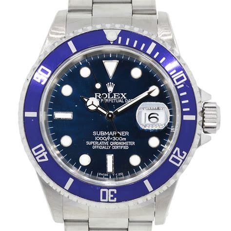 valore rolex submariner 1991|rolex 16610 blue bezel.